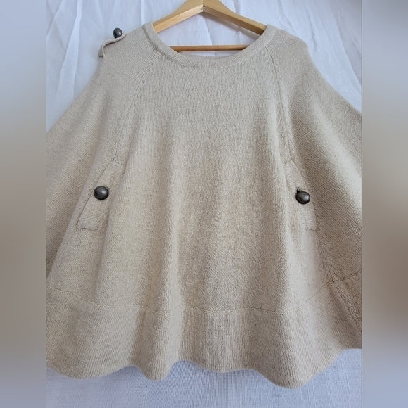 WOOL Blend Boho Festival Poncho - Picture 4 of 16